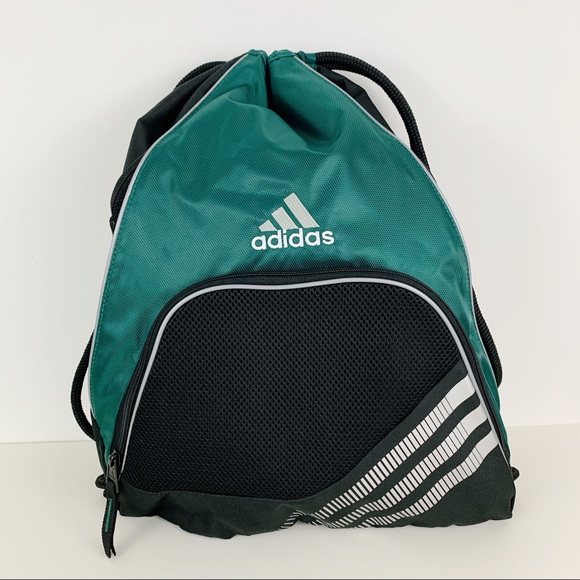 adidas drawstring bag green